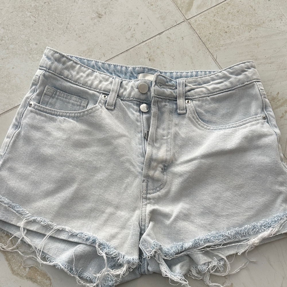 H&M Light Wash Jean Shorts